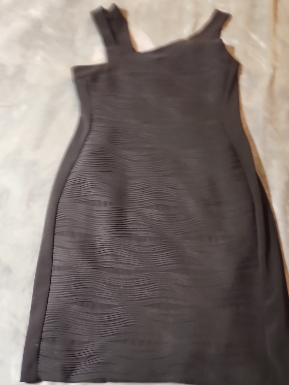 Joseph Ribkoff Black Textured Mini Dress